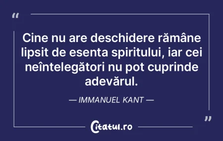 Cine nu are deschidere rămâne lipsit d... Cine nu are deschidere rămâne lipsit d...