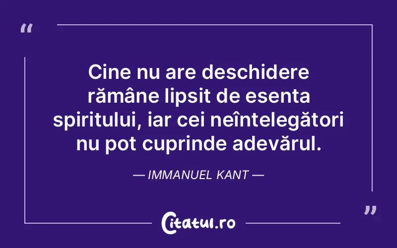 Citat Immanuel Kant - citate spiritualitate