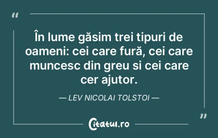 În lume găsim trei tipuri de oameni: c... În lume găsim trei tipuri de oameni: c...
