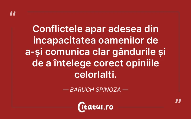 Citat Baruch Spinoza - citate spiritualitate