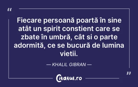 Fiecare persoană poartă în sine atât... Fiecare persoană poartă în sine atât...