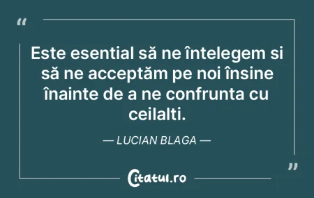 Este esențial să ne înțelegem și s�...