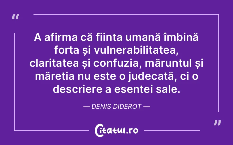 Citat Denis Diderot - citate spiritualitate