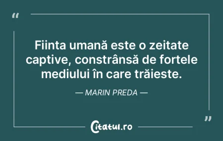 Ființa umană este o zeitate captive, c... Ființa umană este o zeitate captive, c...