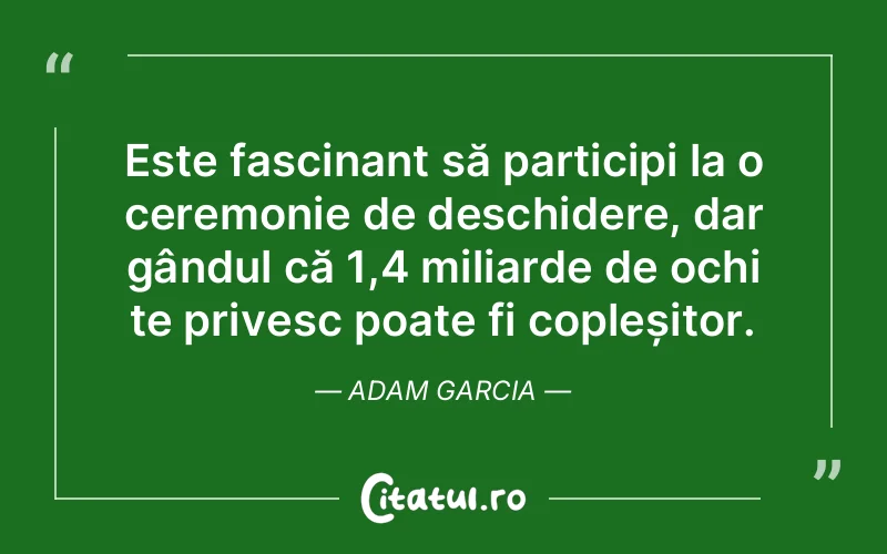 Citat Adam Garcia - citate spiritualitate