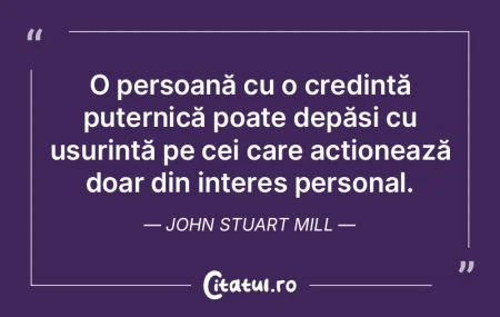 O persoană cu o credință puternică p... O persoană cu o credință puternică p...