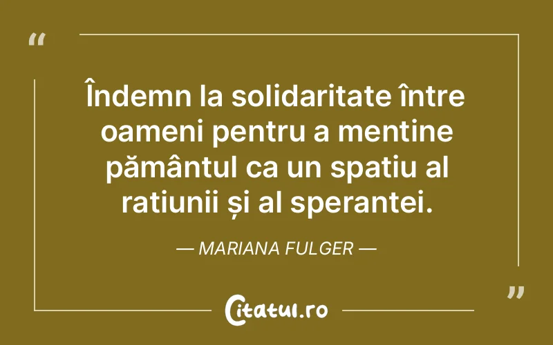 Citat Mariana Fulger - citate spiritualitate