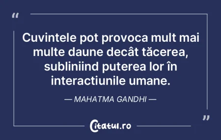 Cuvintele pot provoca mult mai multe dau... Cuvintele pot provoca mult mai multe dau...