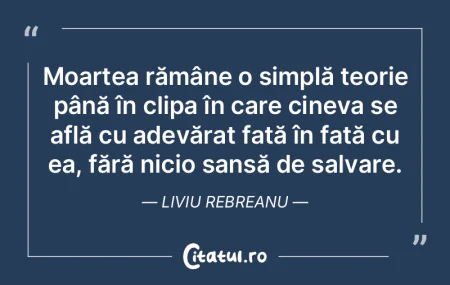 Moartea rămâne o simplă teorie până... Moartea rămâne o simplă teorie până...