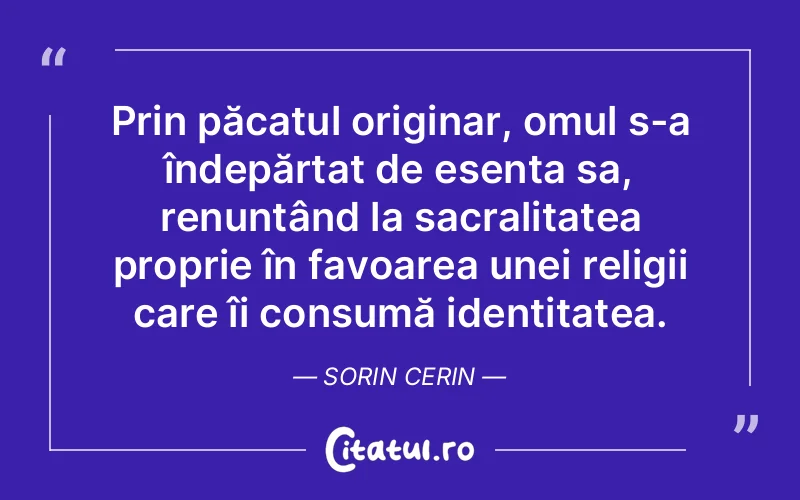 Citat Sorin Cerin - citate spiritualitate