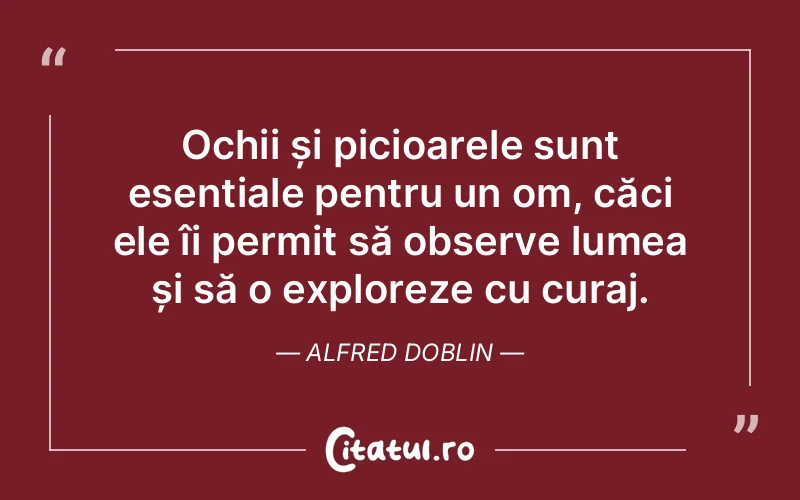 Citat Alfred Doblin - citate spiritualitate