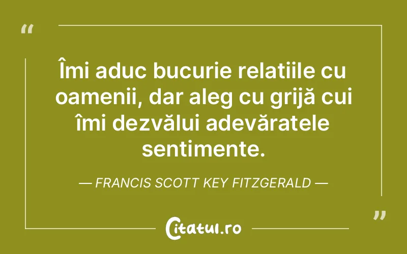 Citat Francis Scott Key Fitzgerald - citate spiritualitate