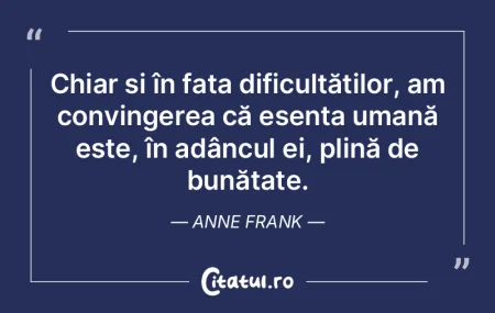 Chiar și în fața dificultăților, am... Chiar și în fața dificultăților, am...