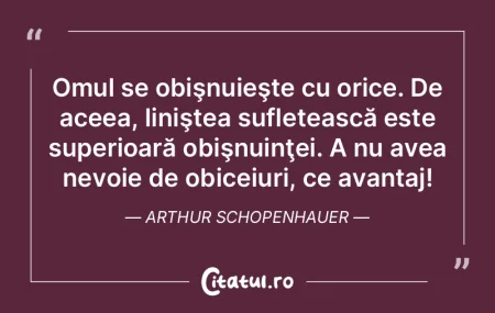 Omul se obiÅŸnuieÅŸte cu orice. De aceea... Omul se obiÅŸnuieÅŸte cu orice. De aceea...