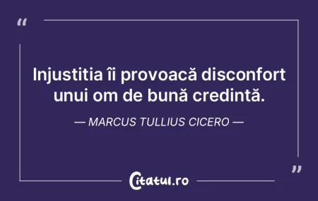 Injustiția îi provoacă disconfort unu... Injustiția îi provoacă disconfort unu...