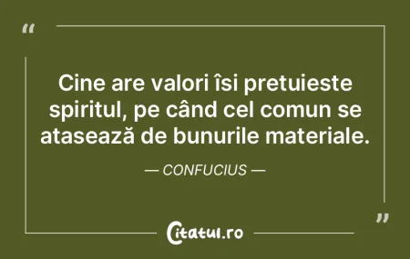 Cine are valori își prețuiește spiri... Cine are valori își prețuiește spiri...