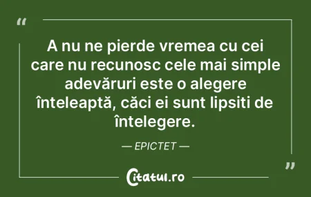 A nu ne pierde vremea cu cei care nu rec...