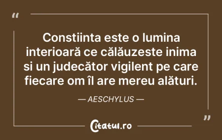 Conștiința este o lumina interioară c...