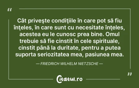 Cât priveşte condiţiile în care pot ... Cât priveşte condiţiile în care pot ...