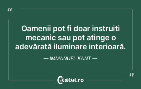 Oamenii pot fi doar instruiți mecanic s... Oamenii pot fi doar instruiți mecanic s...