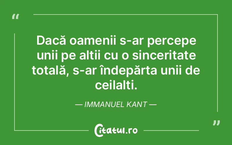 Citat Immanuel Kant - citate spiritualitate