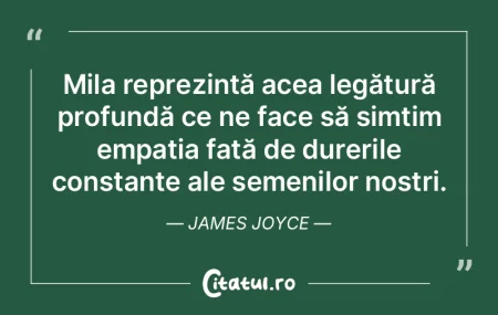Mila reprezintă acea legătură profund... Mila reprezintă acea legătură profund...