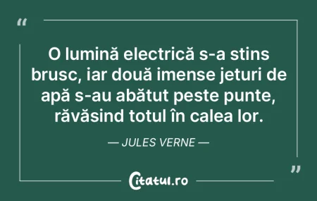 O lumină electrică s-a stins brusc, ia... O lumină electrică s-a stins brusc, ia...