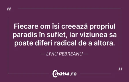 Fiecare om își creează propriul parad... Fiecare om își creează propriul parad...