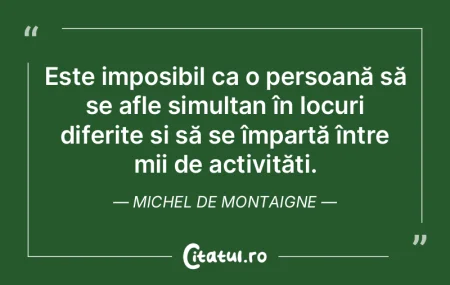Este imposibil ca o persoană să se afl... Este imposibil ca o persoană să se afl...