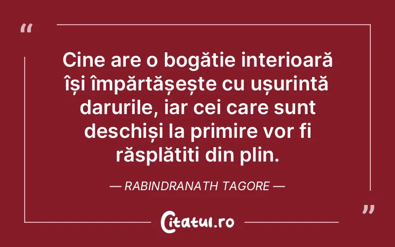 Citat Rabindranath Tagore - citate spiritualitate