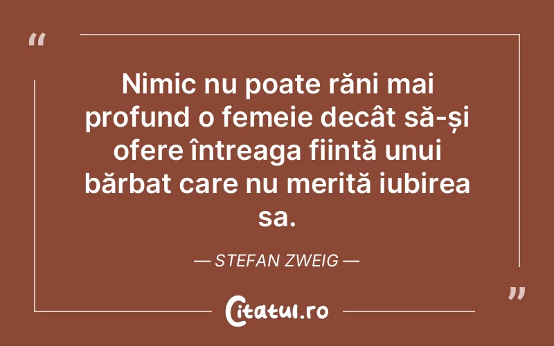 Citat Stefan Zweig - citate spiritualitate