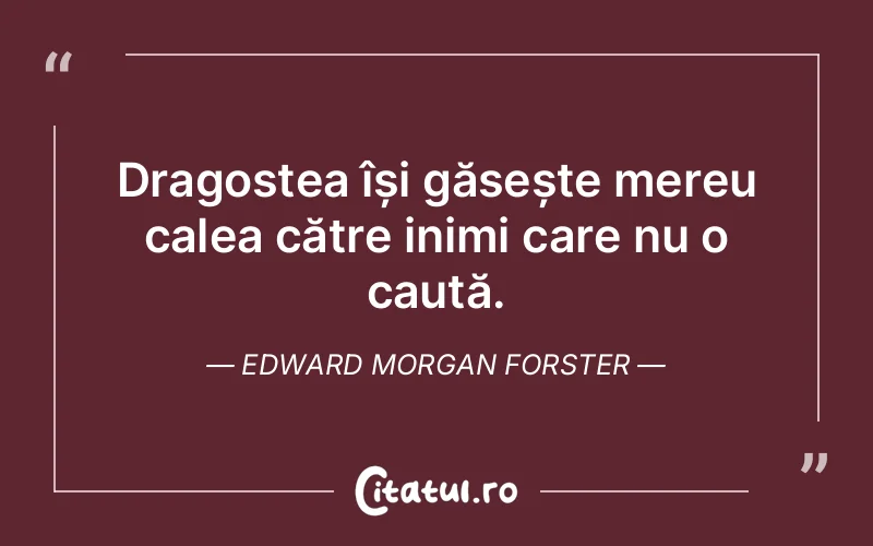 Citat Edward Morgan Forster - citate spiritualitate