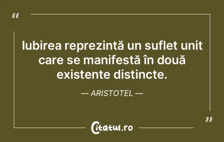 Iubirea reprezintă un suflet unit care ... Iubirea reprezintă un suflet unit care ...