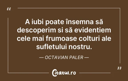 A iubi poate însemna să descoperim și... A iubi poate însemna să descoperim și...