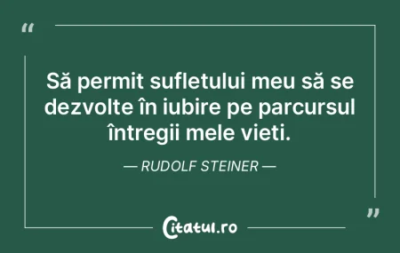 Să permit sufletului meu să se dezvolt... Să permit sufletului meu să se dezvolt...