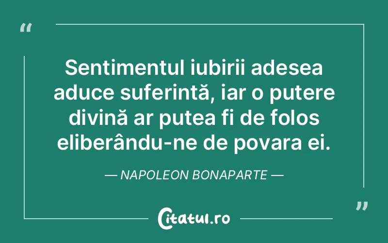 Citat Napoleon Bonaparte - citate spiritualitate