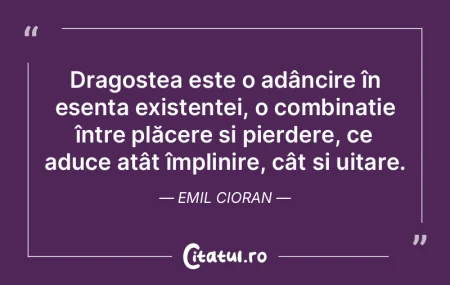 Dragostea este o adâncire în esența e... Dragostea este o adâncire în esența e...