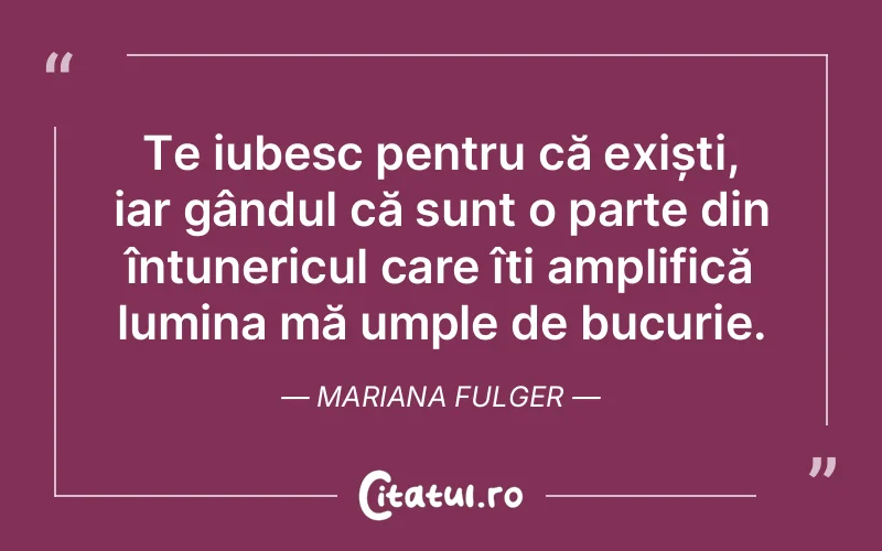 Citat Mariana Fulger - citate spiritualitate