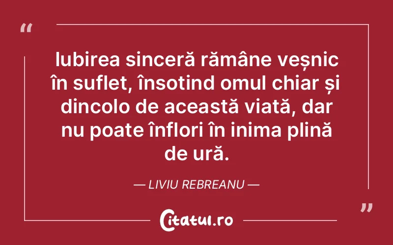 Citat Liviu Rebreanu - citate spiritualitate