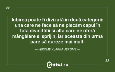 Iubirea poate fi divizată în două cat... Iubirea poate fi divizată în două cat...