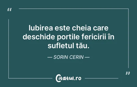 Iubirea este cheia care deschide porțil... Iubirea este cheia care deschide porțil...