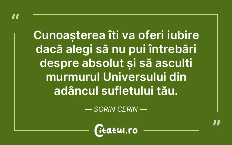Citat Sorin Cerin - citate spiritualitate
