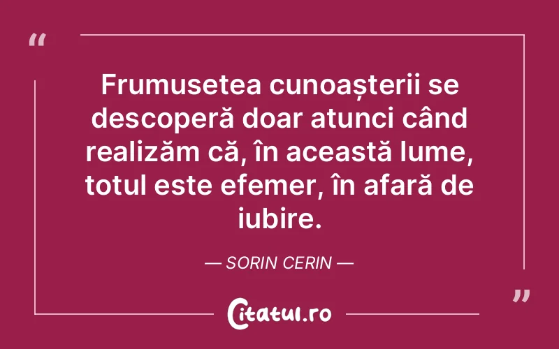 Citat Sorin Cerin - citate spiritualitate