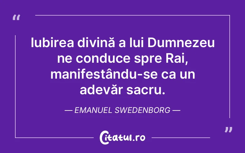Citat Emanuel Swedenborg - citate spiritualitate