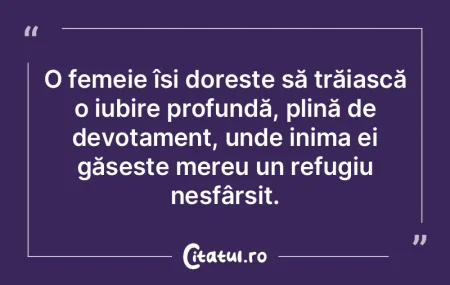 O femeie își dorește să trăiască o...