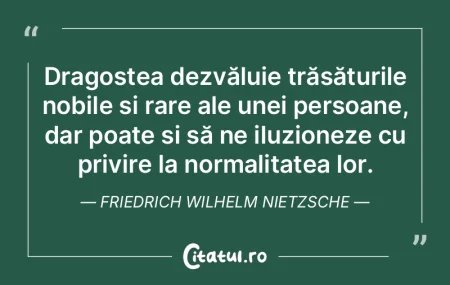 Dragostea dezvăluie trăsăturile nobil... Dragostea dezvăluie trăsăturile nobil...