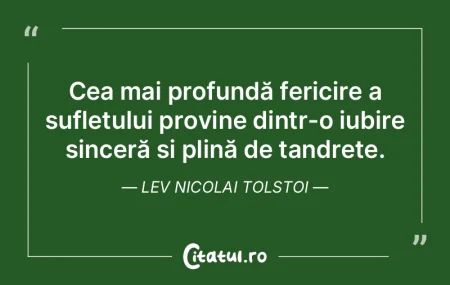 Cea mai profundă fericire a sufletului ... Cea mai profundă fericire a sufletului ...