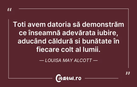 Toți avem datoria să demonstrăm ce î... Toți avem datoria să demonstrăm ce î...