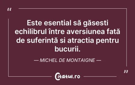Este esențial să găsești echilibrul ... Este esențial să găsești echilibrul ...