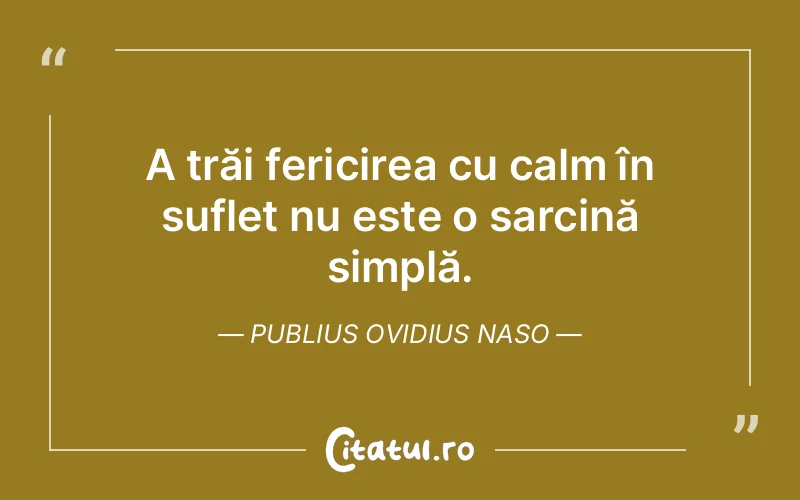 Citat Publius Ovidius Naso - citate spiritualitate